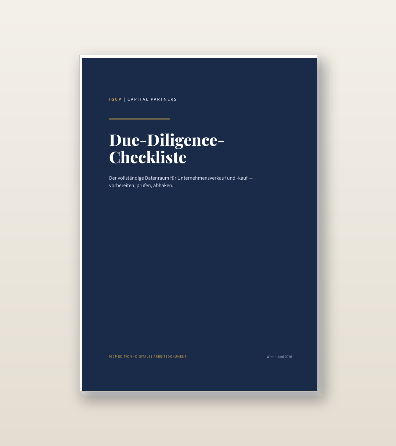 Due-Diligence-Checkliste — Produktbild