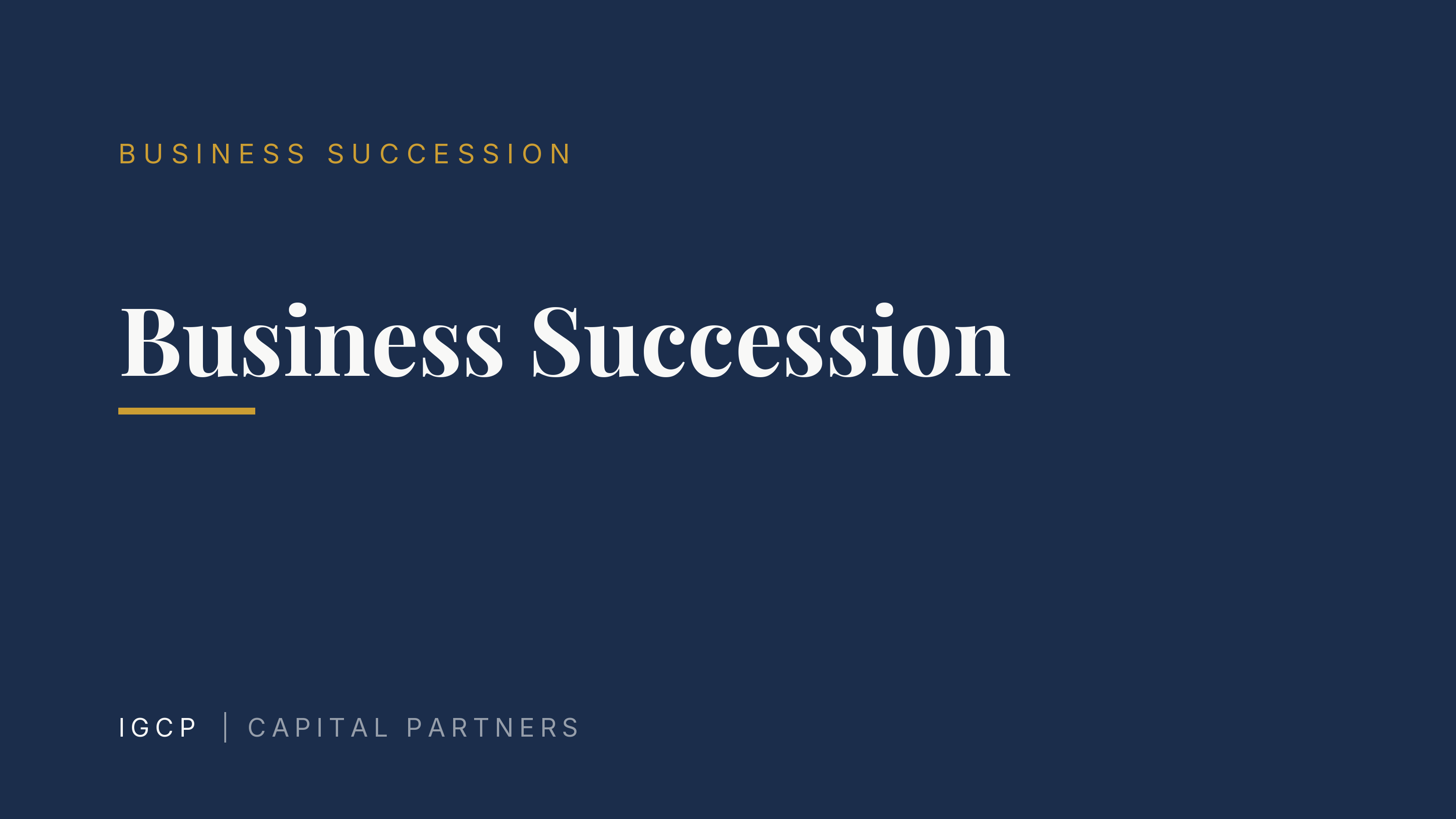 Business Succession: Taking Over a Business Instead of Starting One