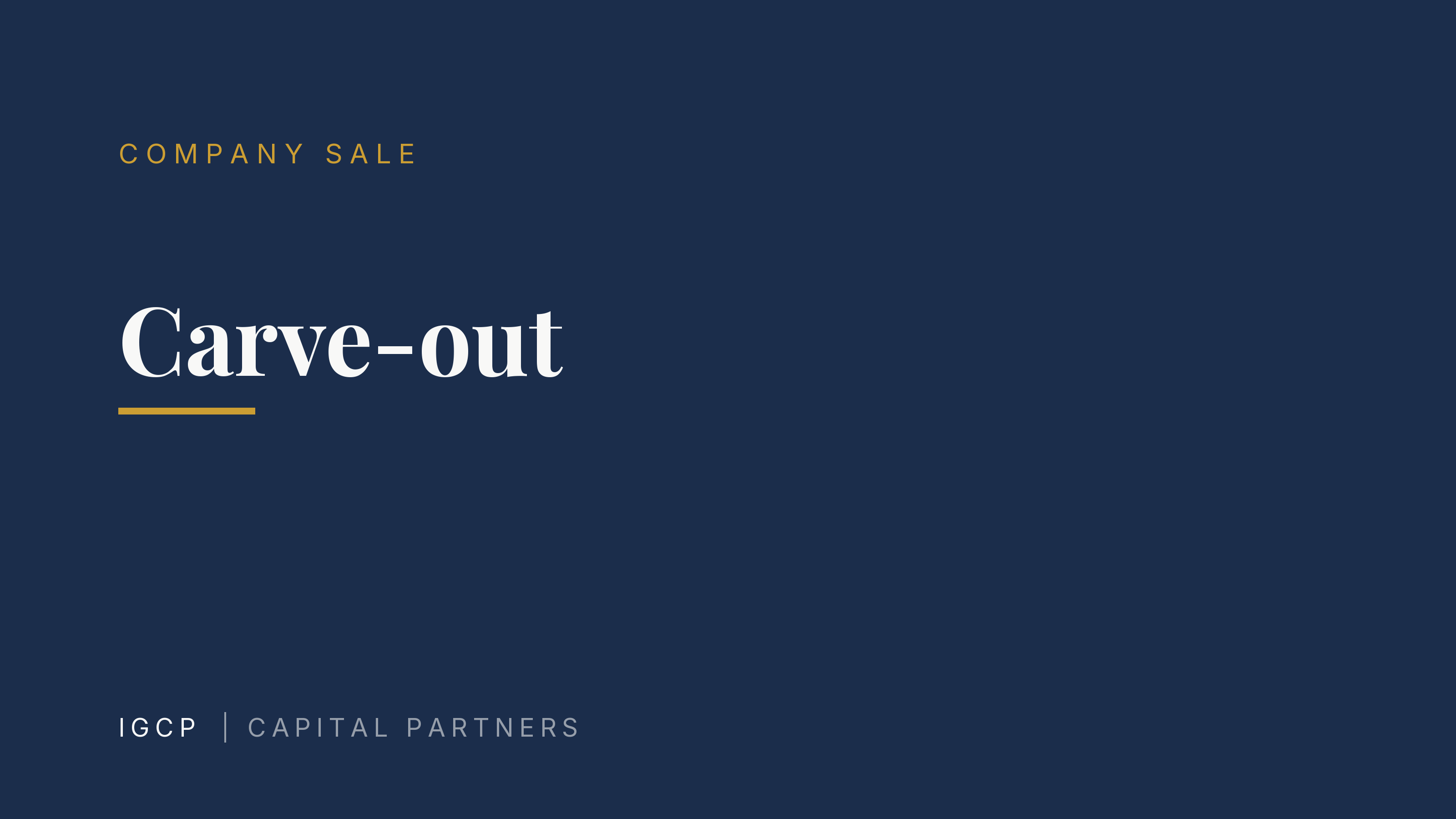 Carve-out: Cleanly Separating and Selling Parts of a Company