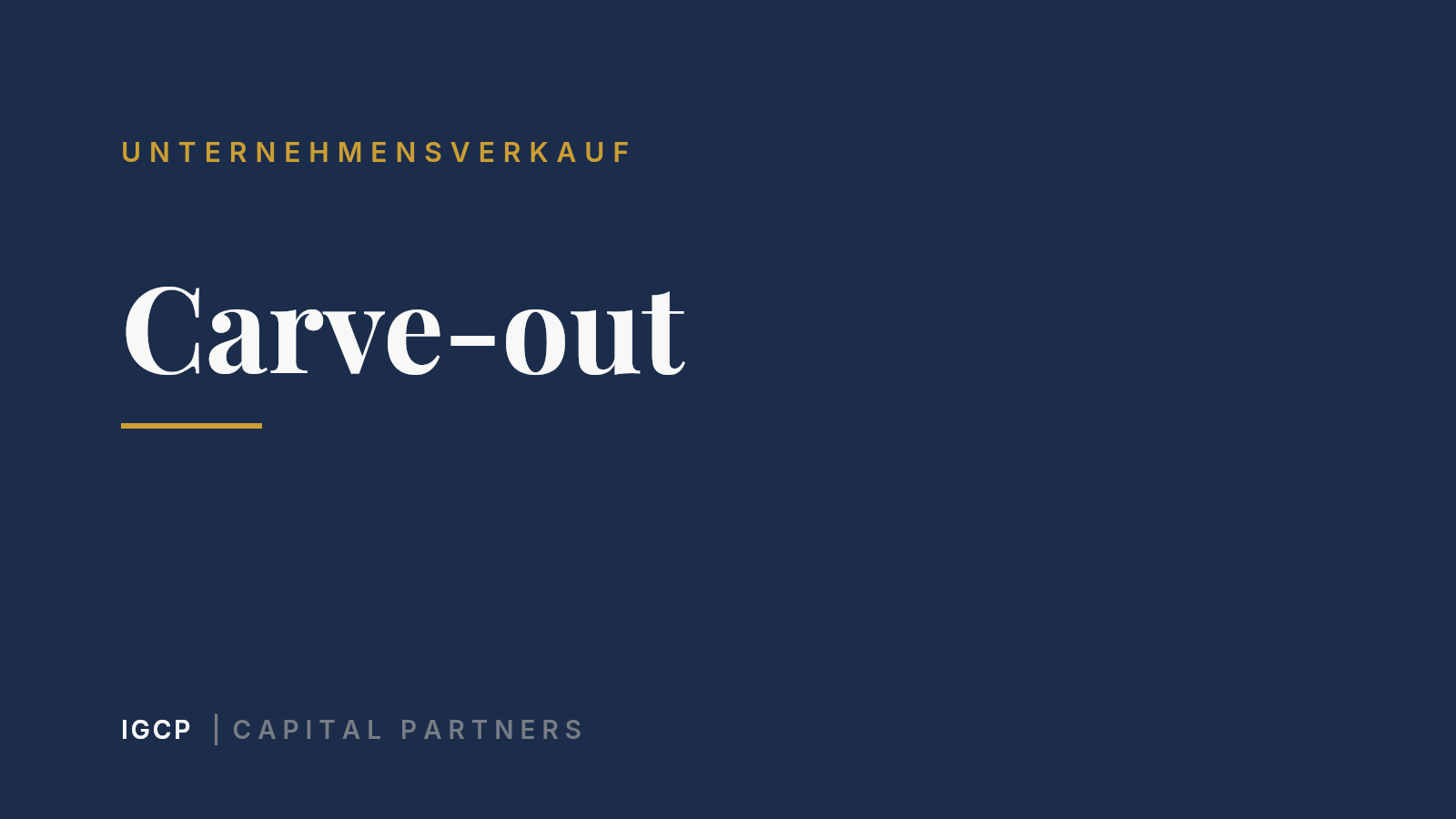 Carve-out: Cleanly Separating and Selling Parts of a Company