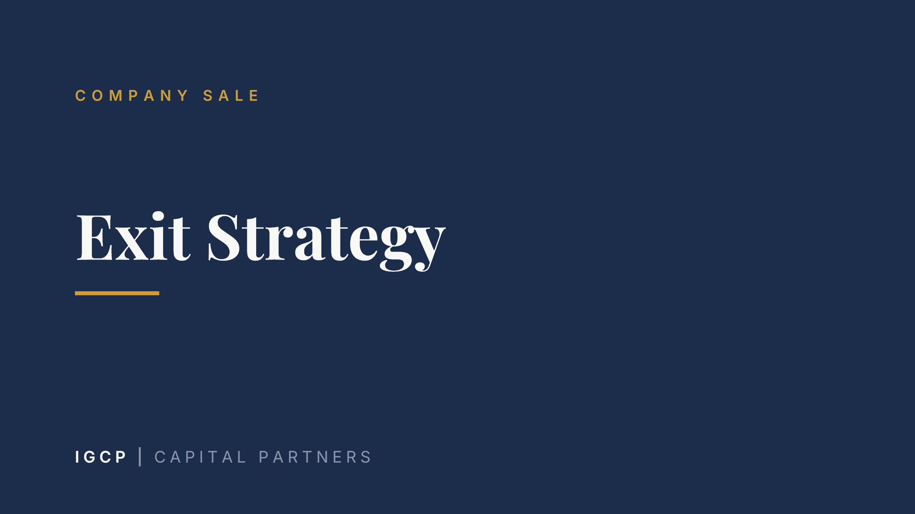 Exit Strategy: How Owners and Founders Prepare Their Exit