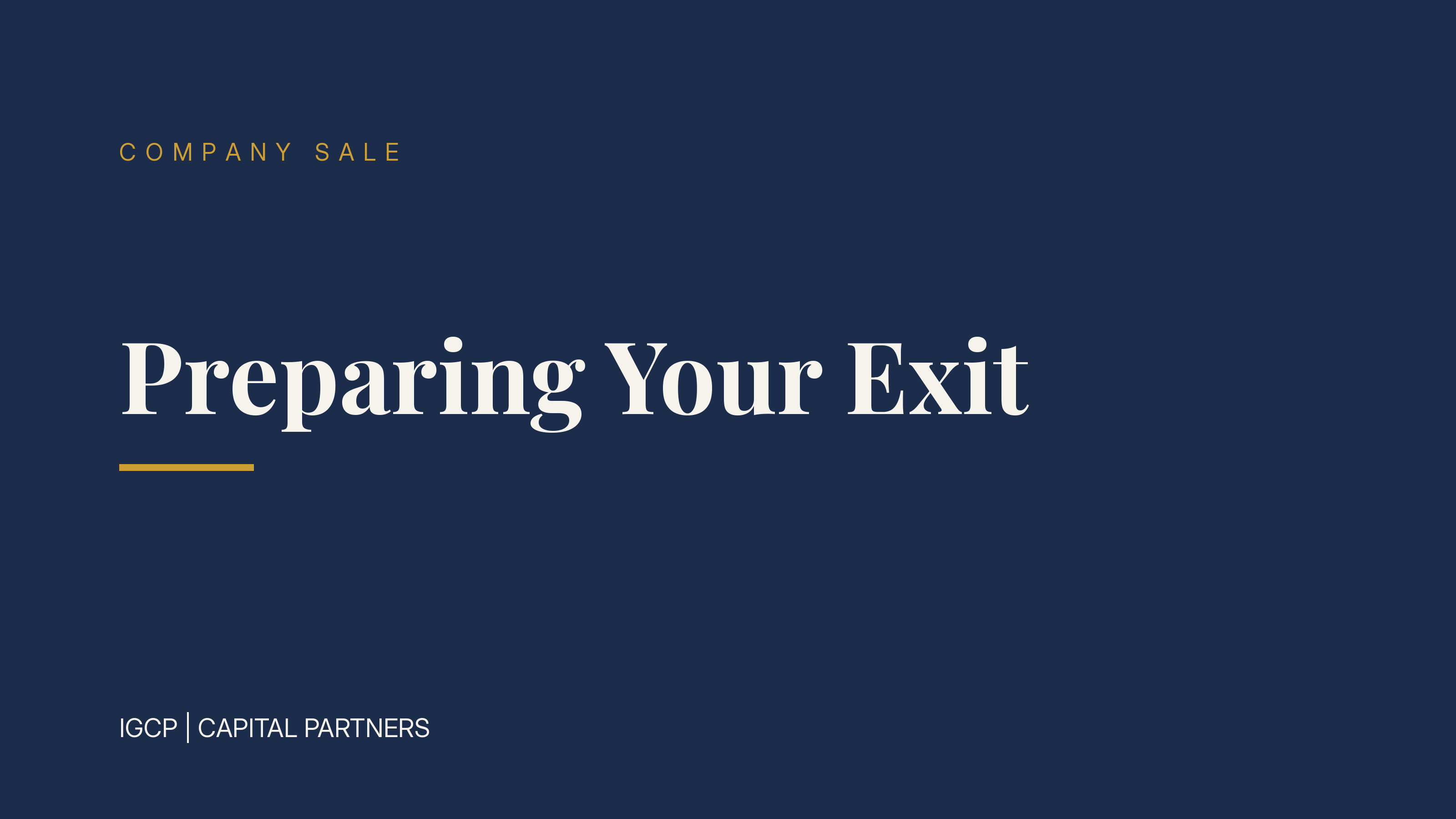 Preparing Your Exit: How Buyers Measure Sale-Readiness
