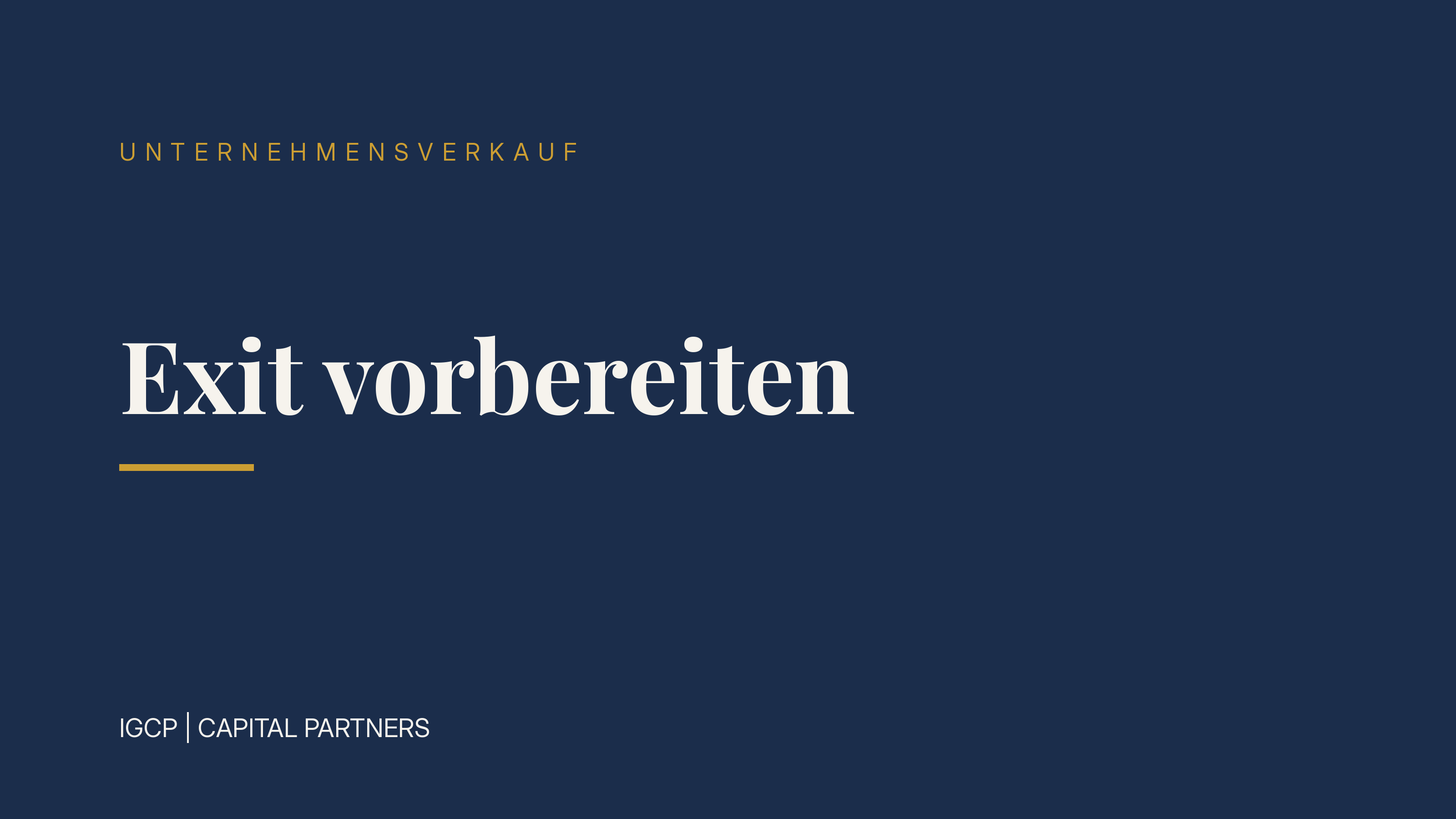 Exit vorbereiten: Woran Käufer die Verkaufsreife messen