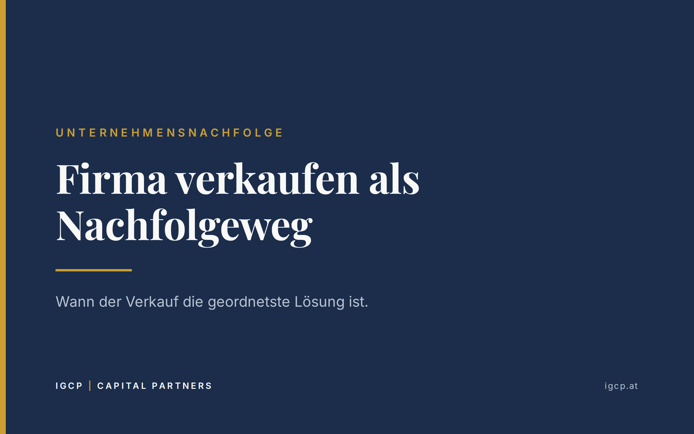Titelbild zum Beitrag: Firma verkaufen und Unternehmensnachfolge: wann der Verkauf der richtige Nachfolgeweg ist