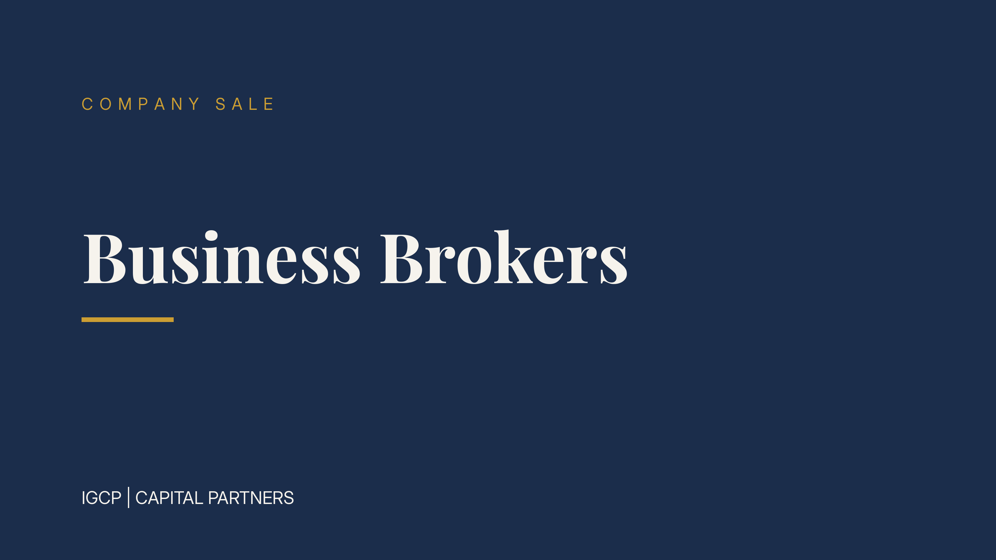 Business Brokers: Why Selling a Company Is No Estate Agency Job