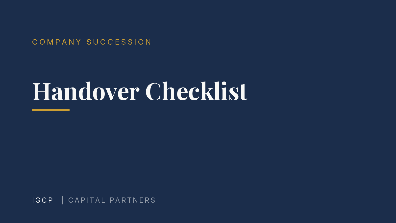 Business Handover Checklist: The Key Steps and Pitfalls