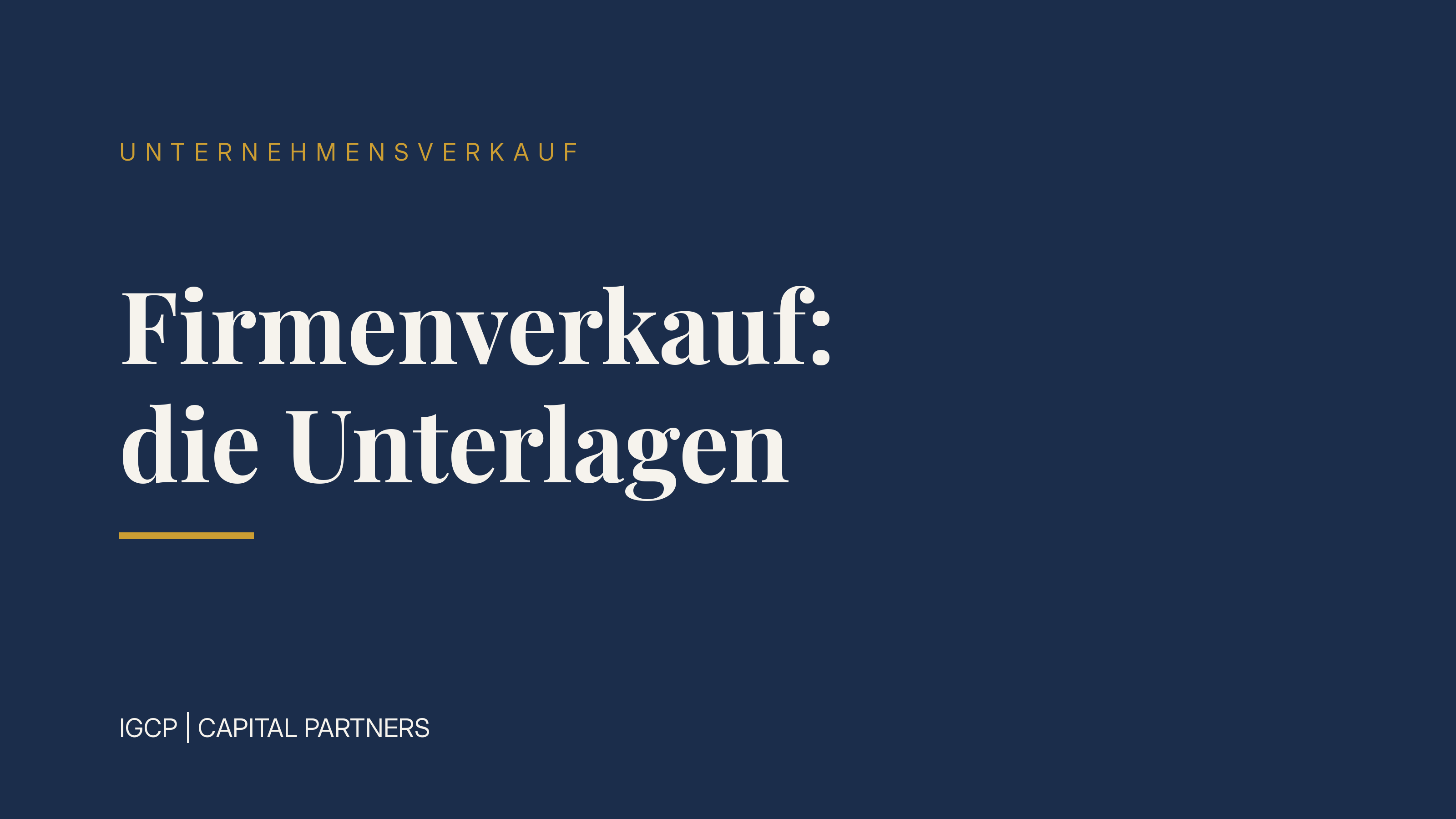 Firmenverkauf vorbereiten: Diese Unterlagen brauchen Sie