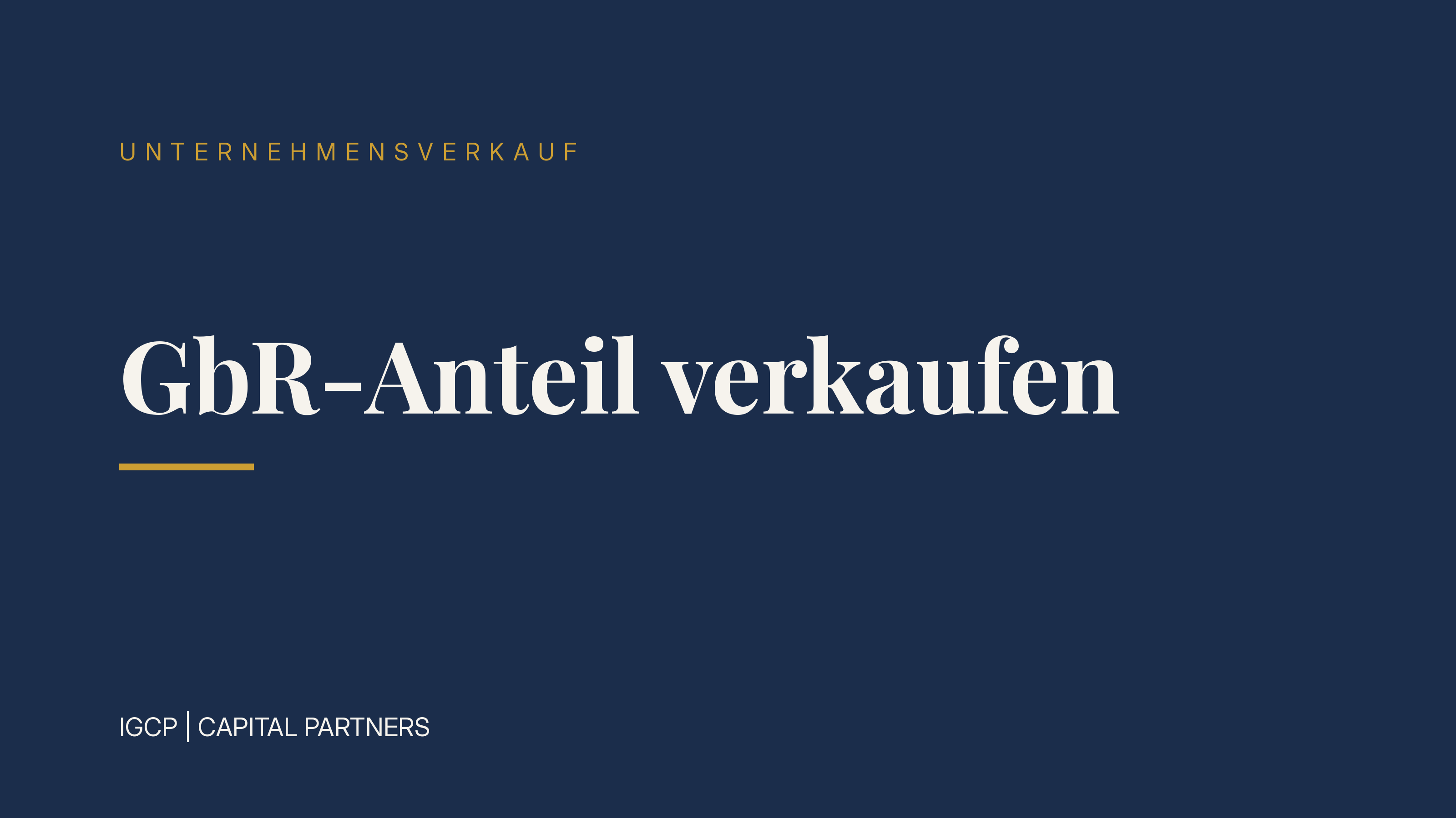 GbR-Anteil verkaufen: Zustimmung, Ablauf und Steuern