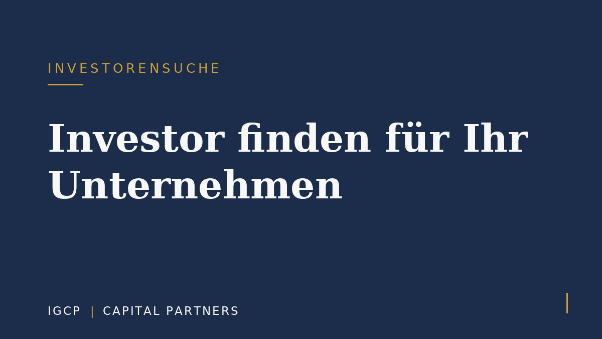 Investor finden für Ihr Unternehmen: Wege, Typen und Ablauf