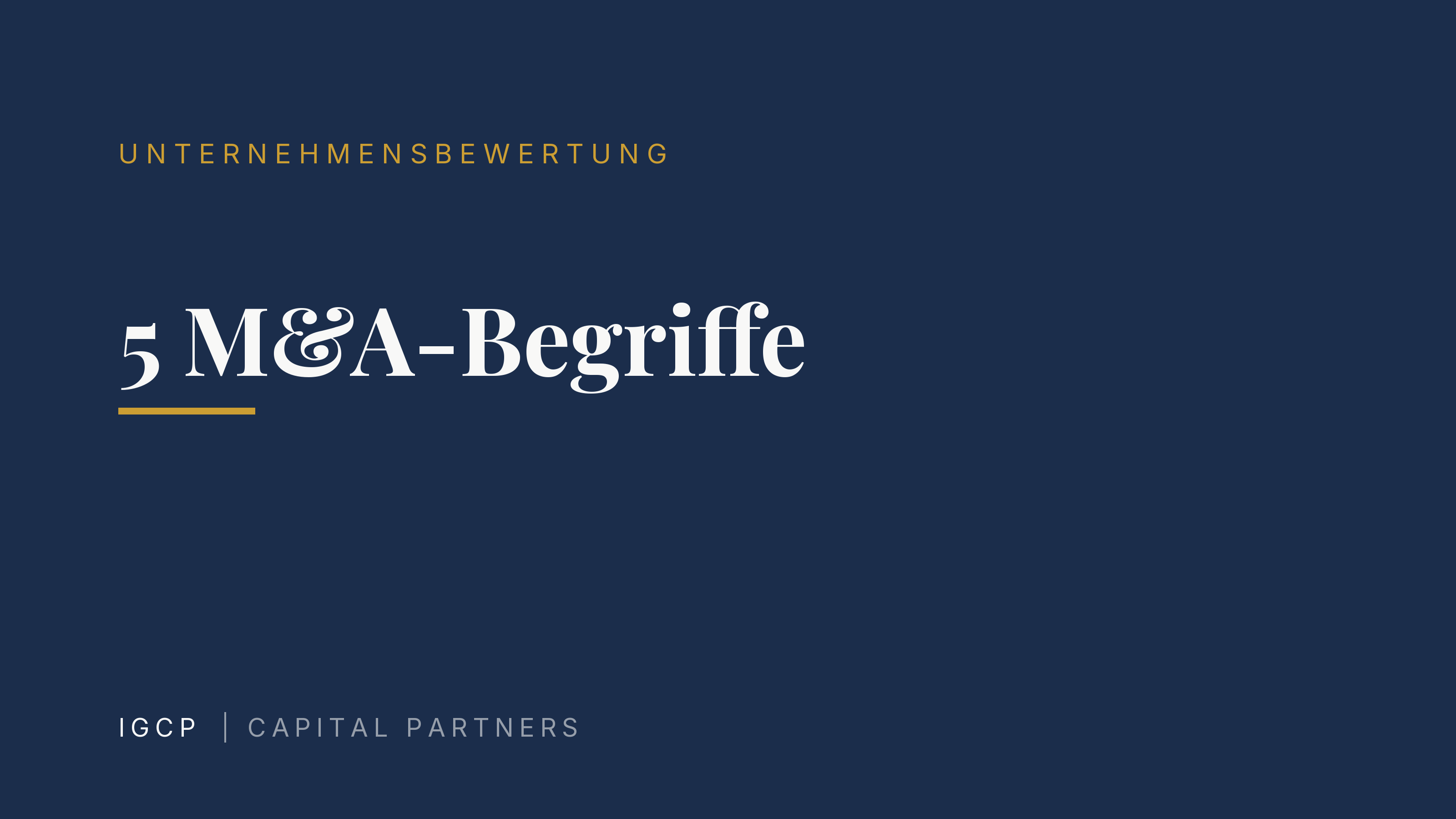 5 M&A-Begriffe, die jeder Verkäufer kennen sollte