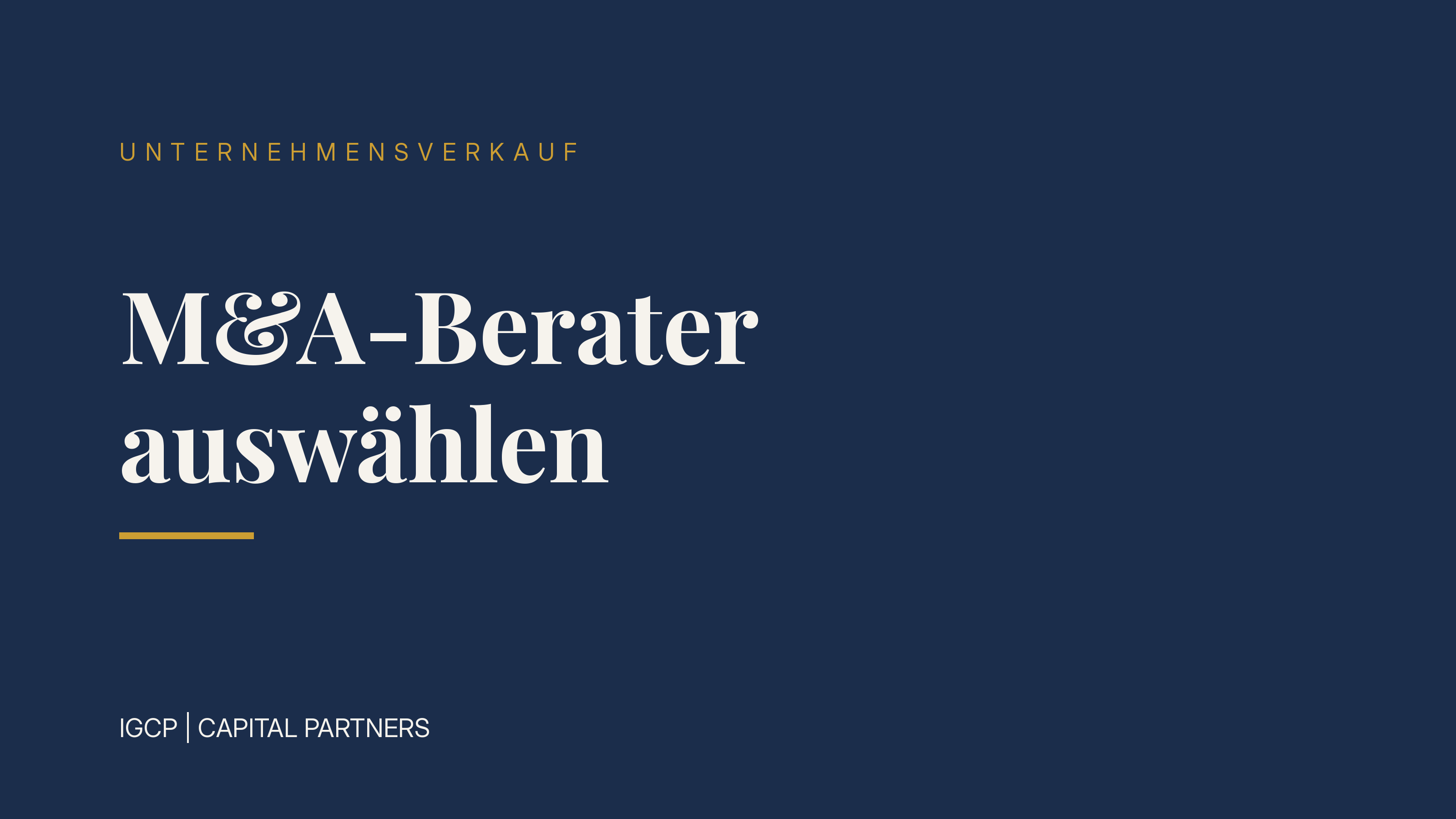 M&A-Berater auswählen: Kriterien, Fragen und Red Flags
