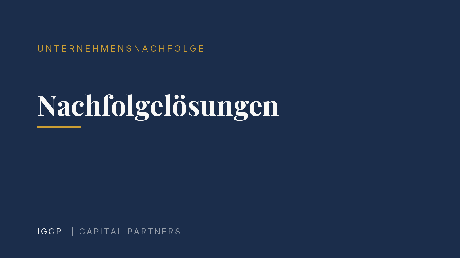 Nachfolgelösungen: Welche Optionen Inhaber wirklich haben