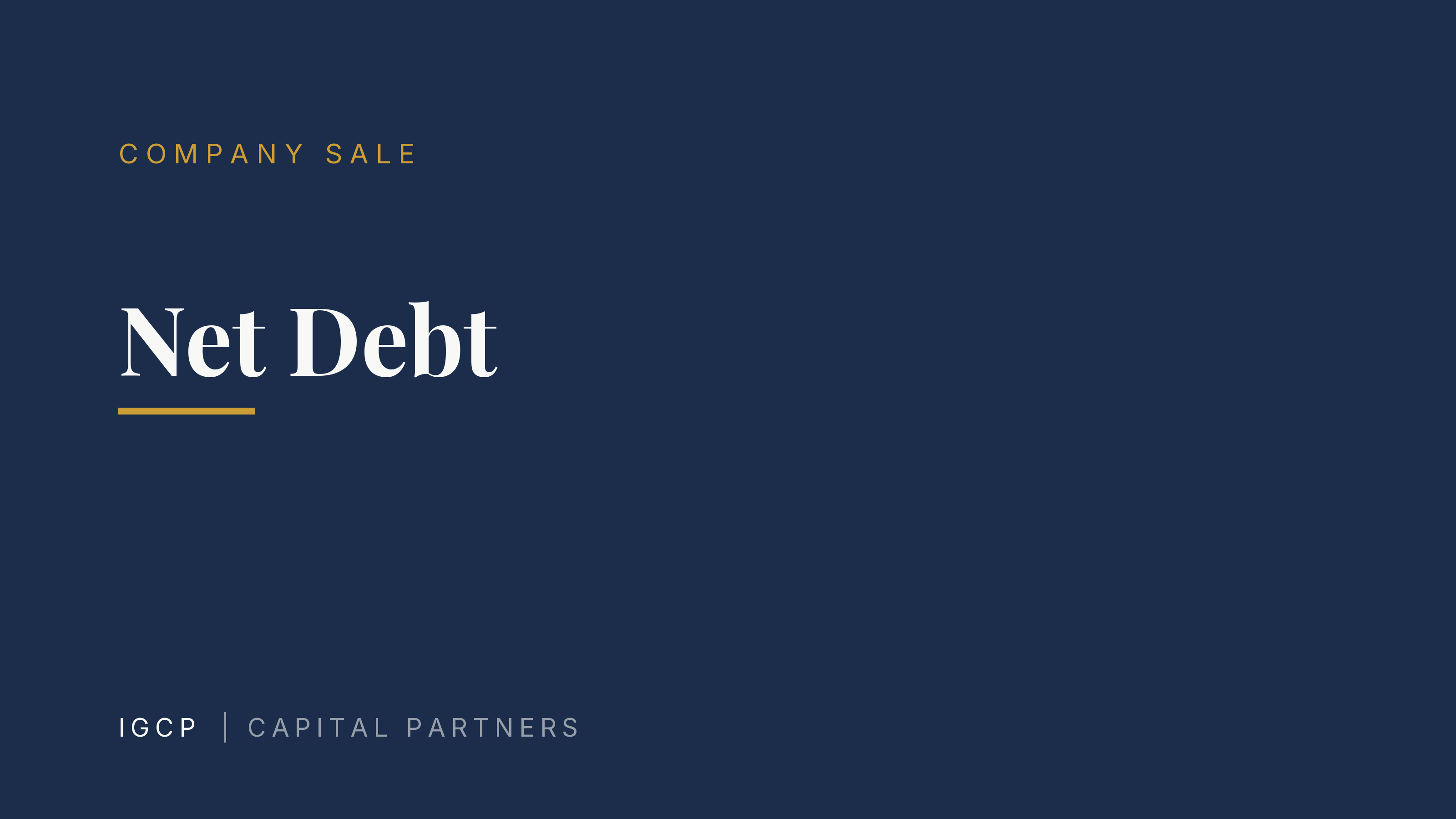 Net Debt: What Net Financial Debt Moves in the Purchase Price