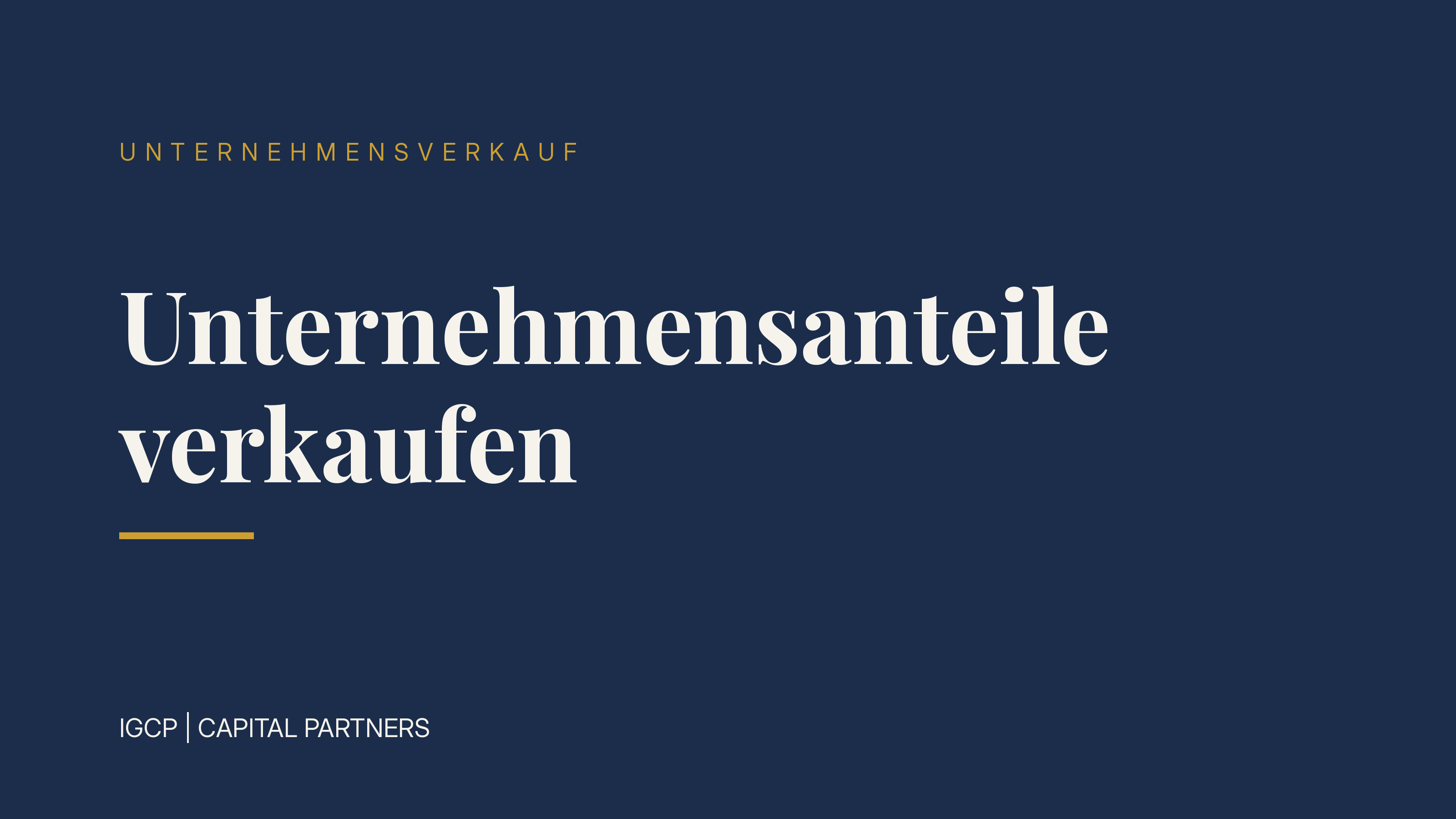 Unternehmensanteile verkaufen: Teilverkauf richtig angehen