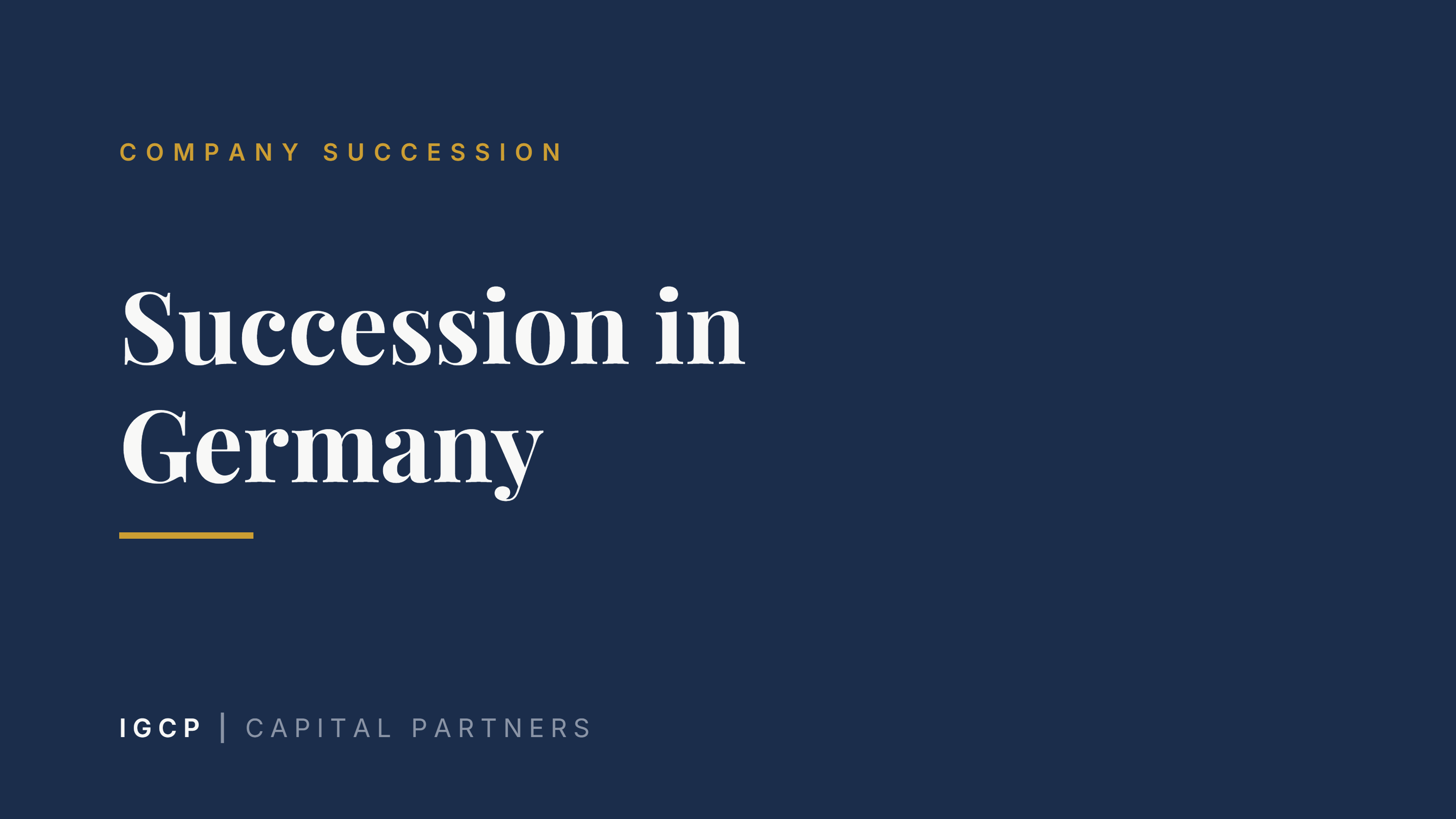 Business Succession in Germany: Figures, Trends and Routes (2026)