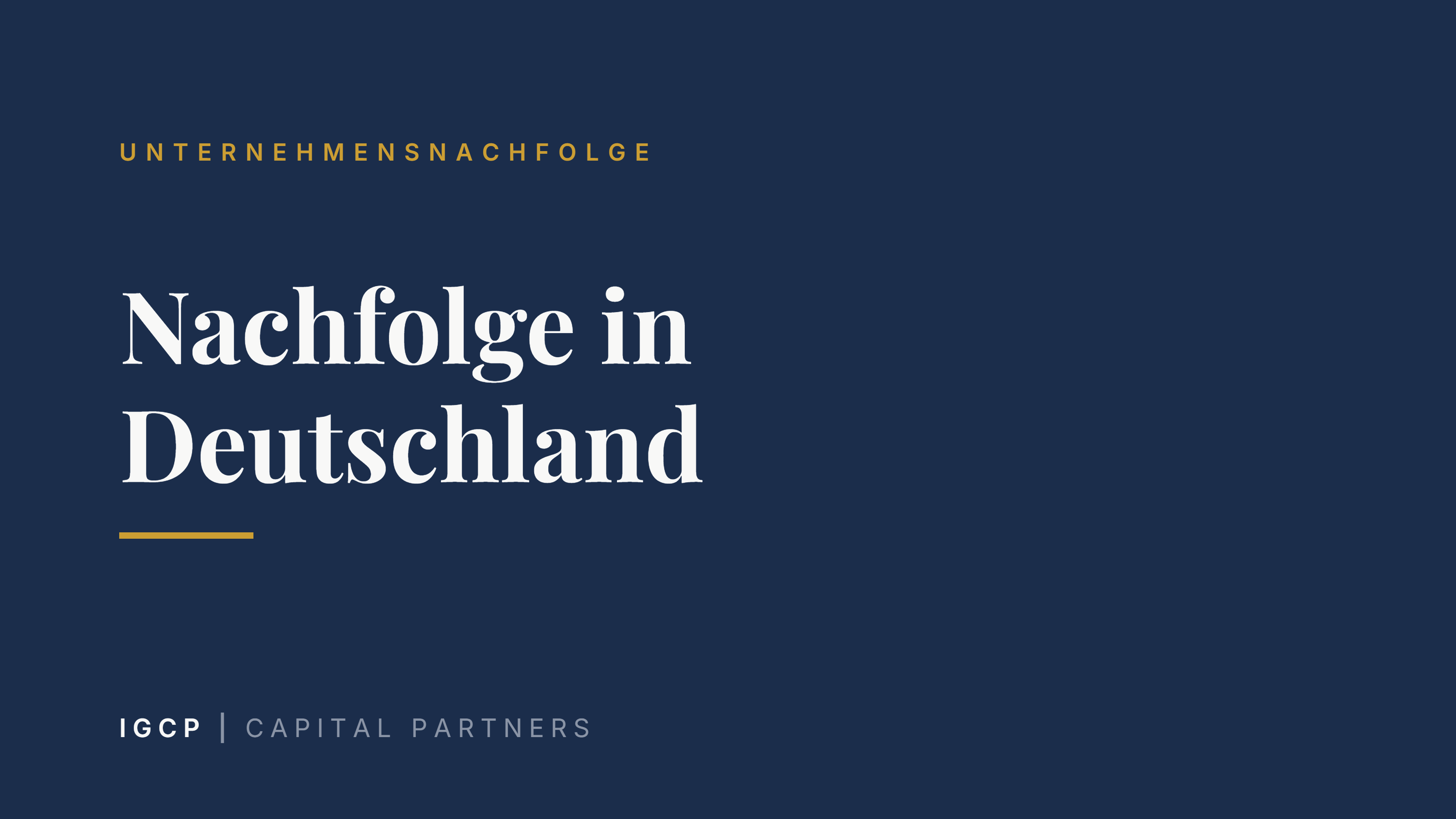 Unternehmensnachfolge in Deutschland: Zahlen, Trends und Wege (2026)