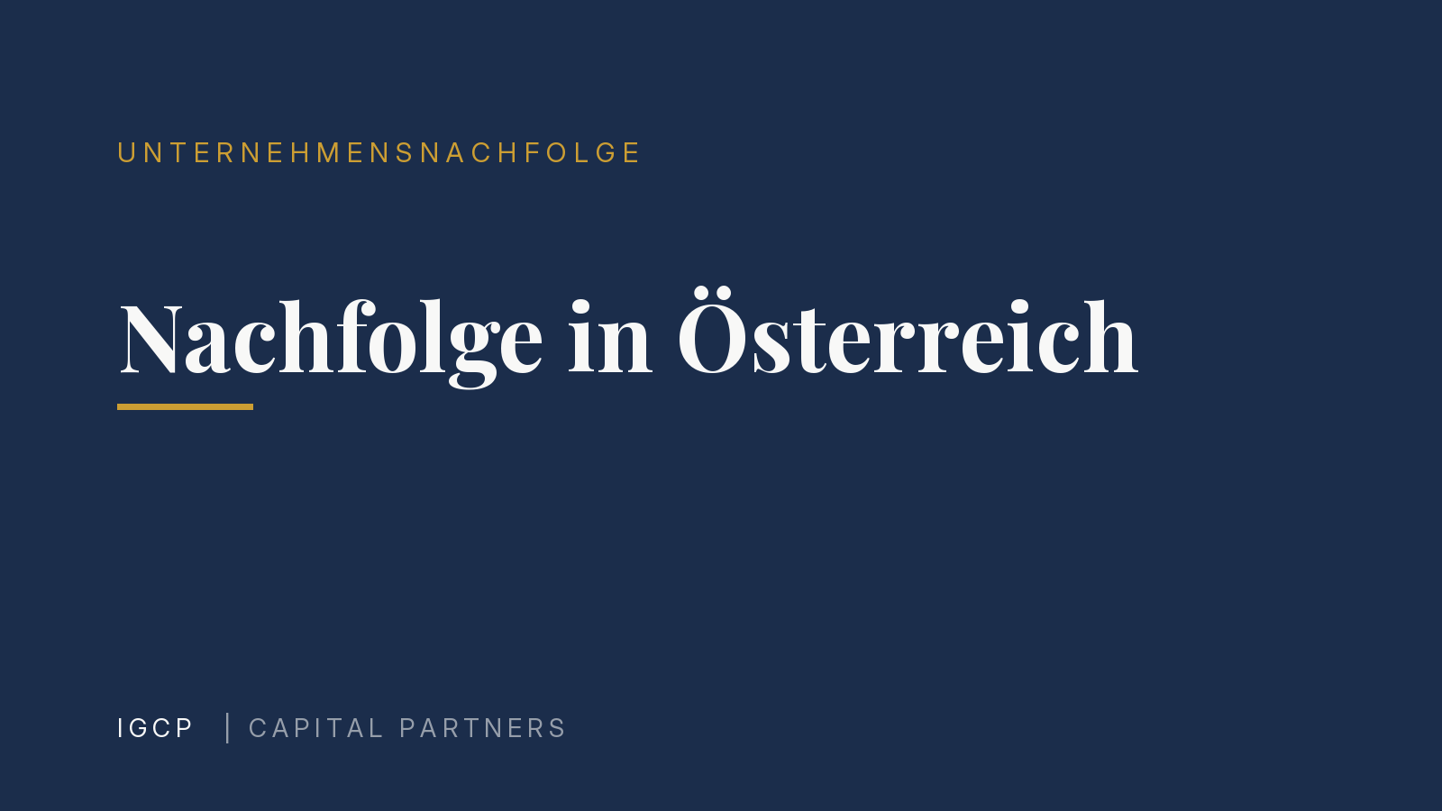 Unternehmensnachfolge in Österreich: Zahlen, Studien und Trends (2026)