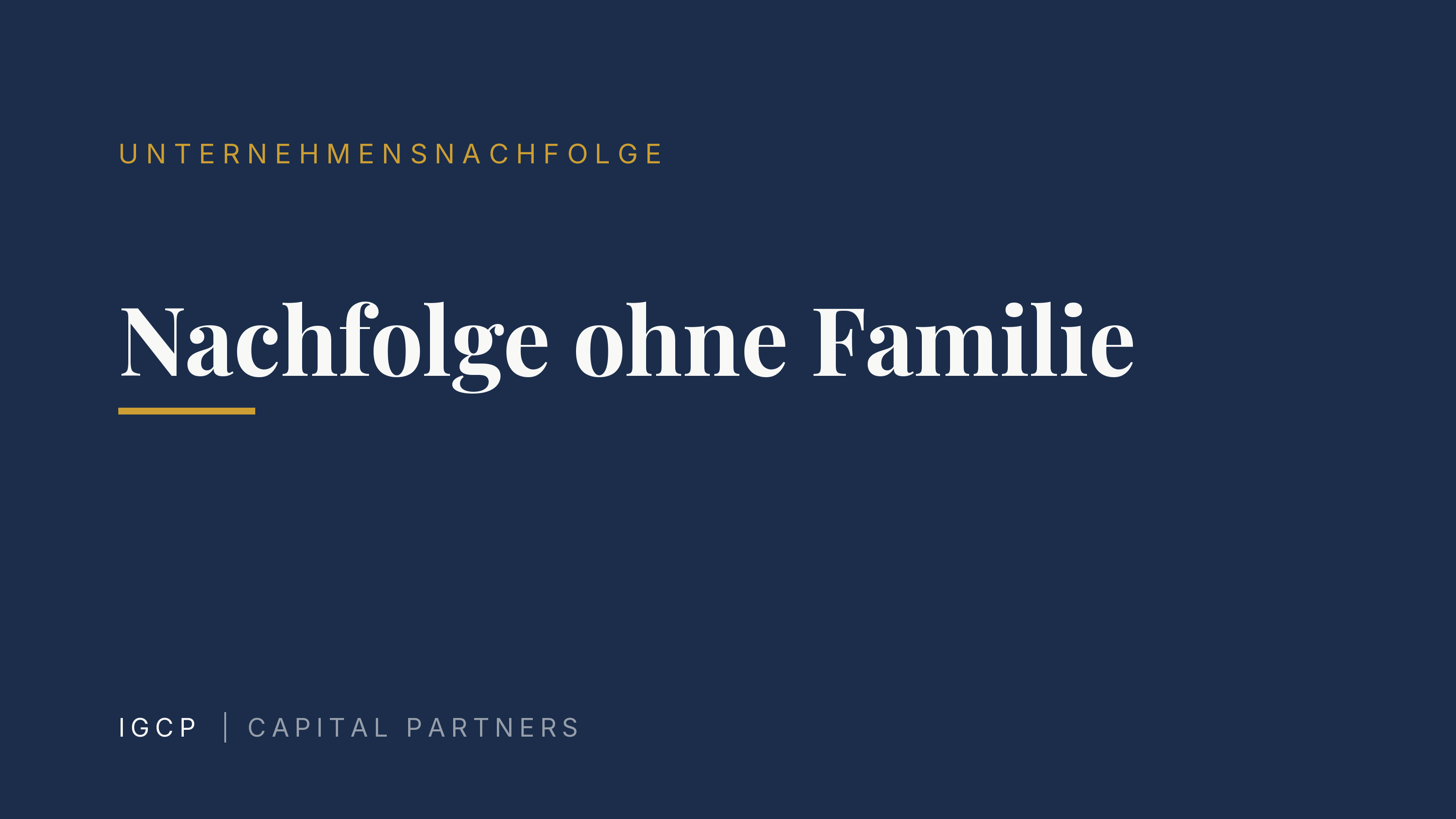 Unternehmensnachfolge ohne Familie: Wege der externen Nachfolge