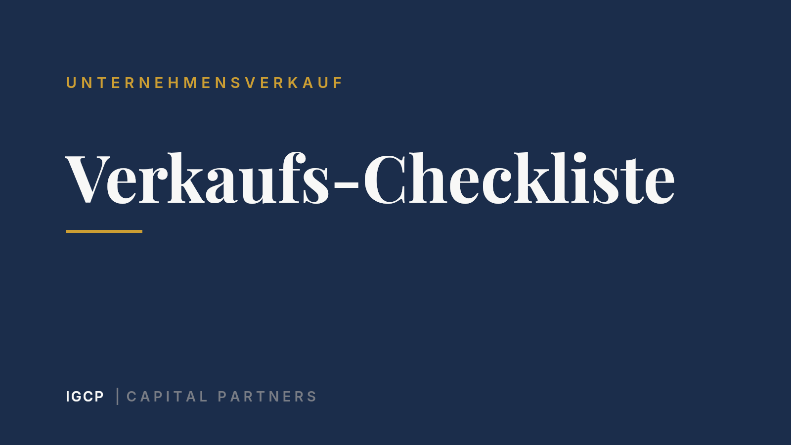 Company Sale Checklist: All Phases at a Glance