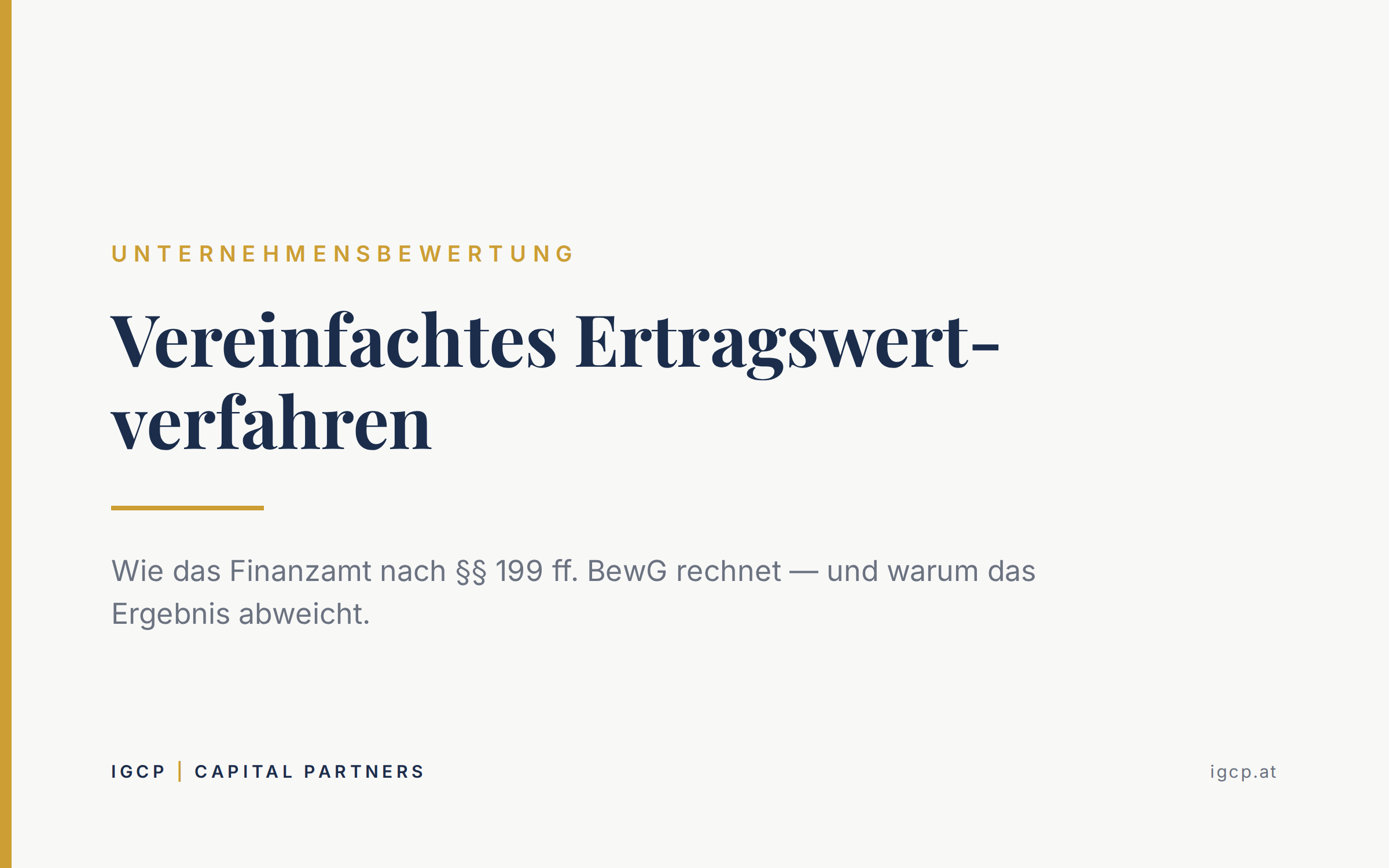 Titelbild zum Beitrag: Vereinfachtes Ertragswertverfahren: Wie das Finanzamt Ihr Unternehmen bewertet