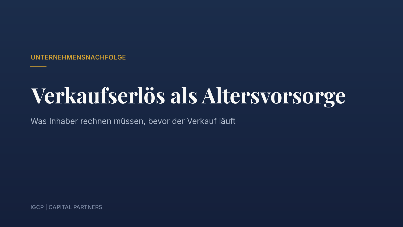 Reicht der Verkaufserlös für die Pension? Die Rechnung, die zu spät kommt