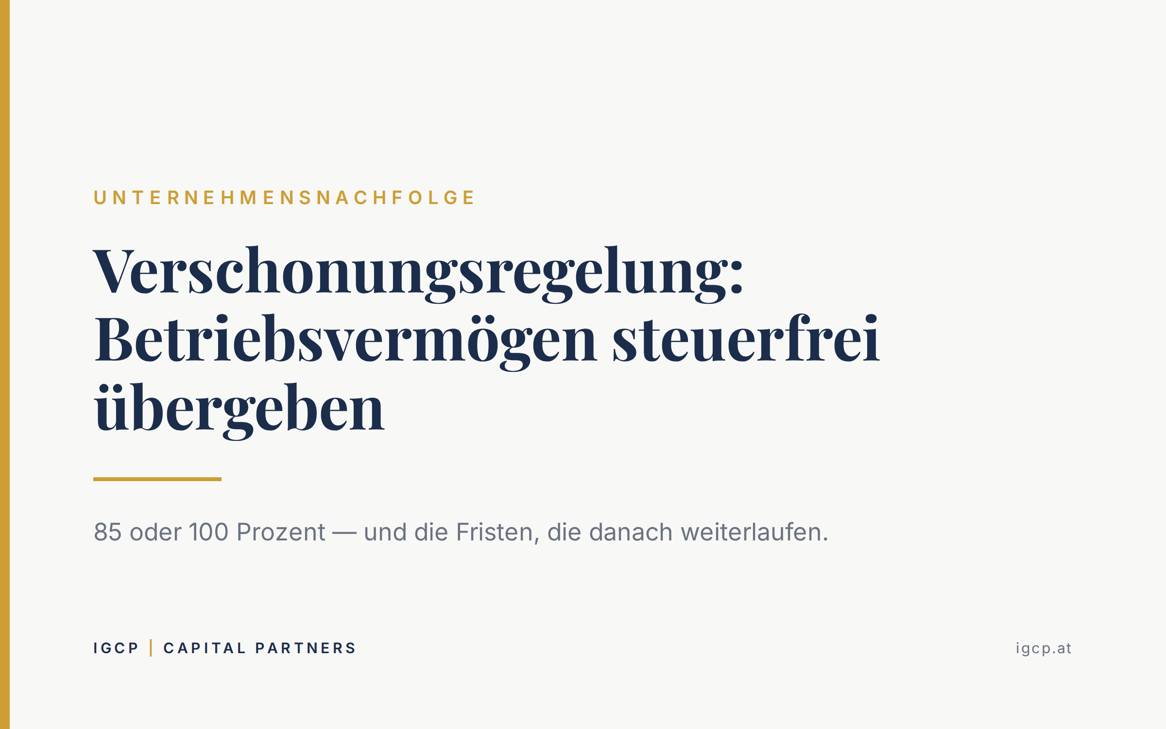 Titelbild zum Beitrag: Verschonungsregelung: Wie Betriebsvermögen bei der Übergabe steuerfrei bleibt