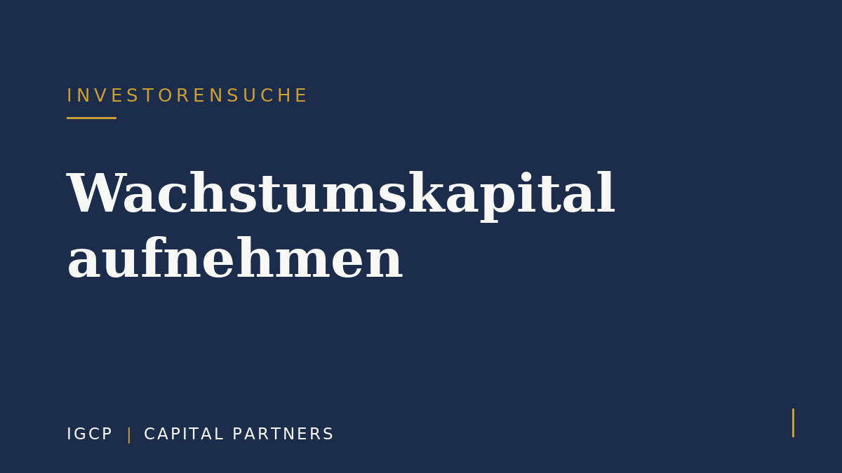 Wachstumskapital: einen Investor aufnehmen, ohne zu verkaufen
