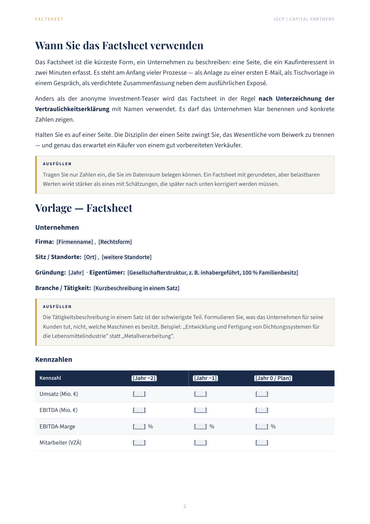 Einblick Factsheet