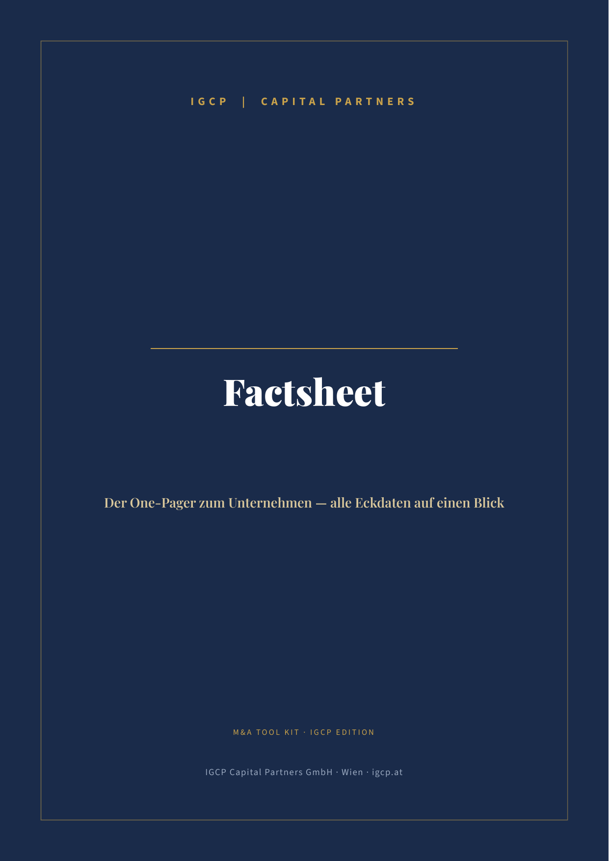Cover Factsheet (One-Pager)